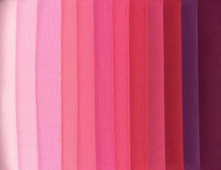 Uni Stoffe Kona Cotton Solids Fragrant Fuchsia Palette