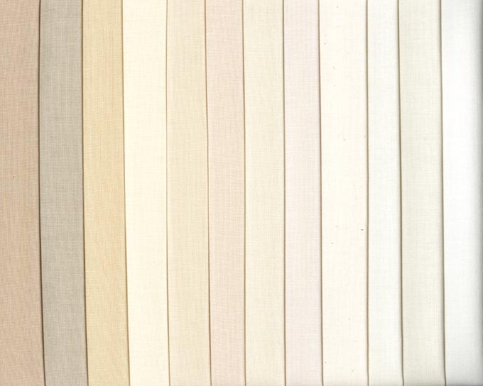 Uni Stoffe Kona Cotton Not Quite White Palette