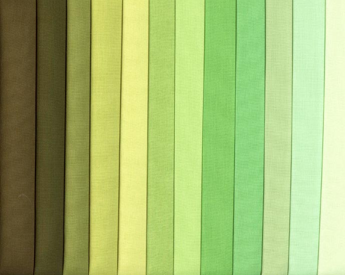 Unistoffe Kona Cotton Solids Pleasant Pastures Palette