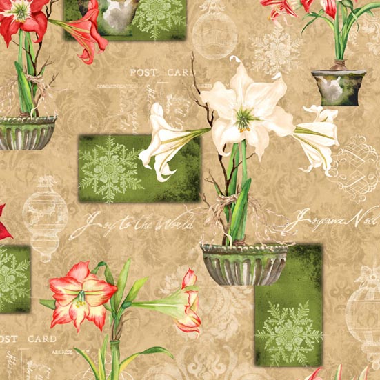 Christmas in Bloom Patchworkstoffe