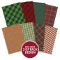 Preview: Designpapier Adorable Pattern Pack V Festive Tartan