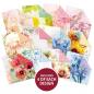 Preview: Paper Pad Paintdrop Florals 6x6 Designpapier