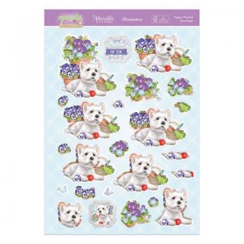 Hunkydory Springtime Wishes Deco Large Puppy's Playtime