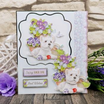 Hunkydory Springtime Wishes Deco Large Puppy's Playtime