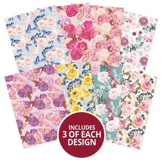 Designpapier Adorable Pattern Pack IV Big Blossoms