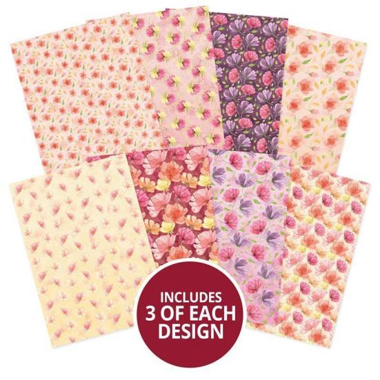 Designpapier Adorable Pattern Pack III Falling Flowers