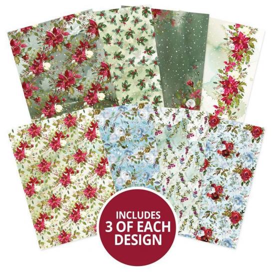 Designpapier Adorable Pattern Pack V Winter Florals