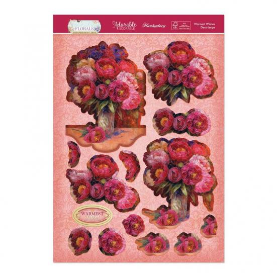 Flourishing Florals Deco Large Warmest Wishes