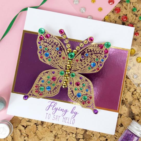 Motivstempel Moonlit Moments Gemstone Butterfly Sparkle