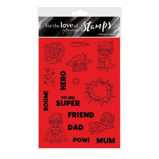 Stempelset For the Love of Stamps I need a Hero