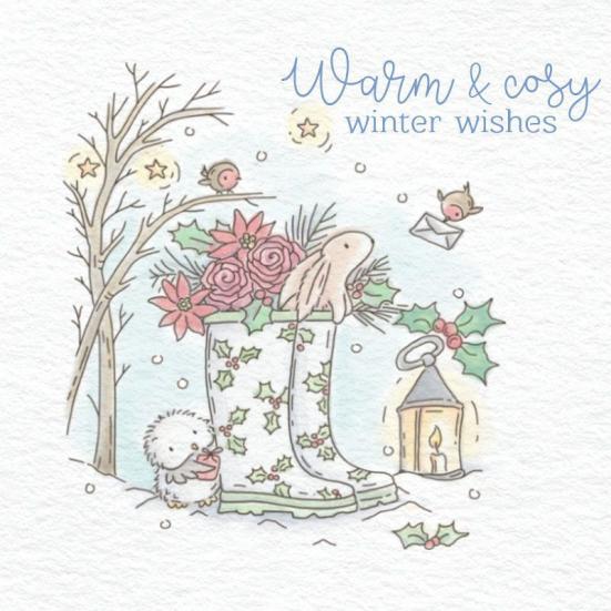 Stempelset Clear Stamps Winter Wellies