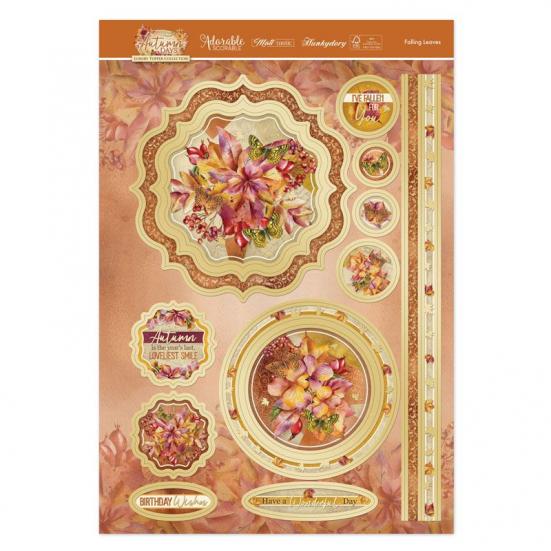 Topper Set Forever Florals Autumn Days - Falling Leaves