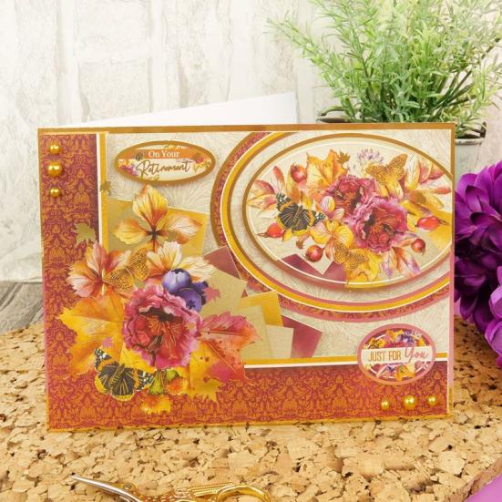 Topper Set Forever Florals Autumn Days - Falling Leaves