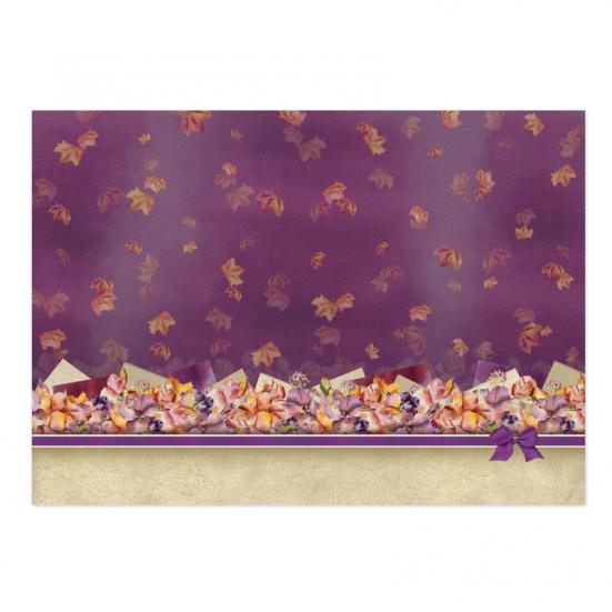 Topper Set Forever Florals Autumn Days - Purple Posies