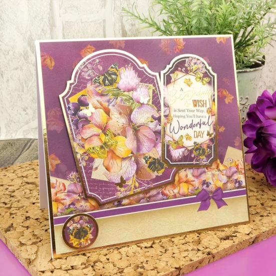 Topper Set Forever Florals Autumn Days - Purple Posies