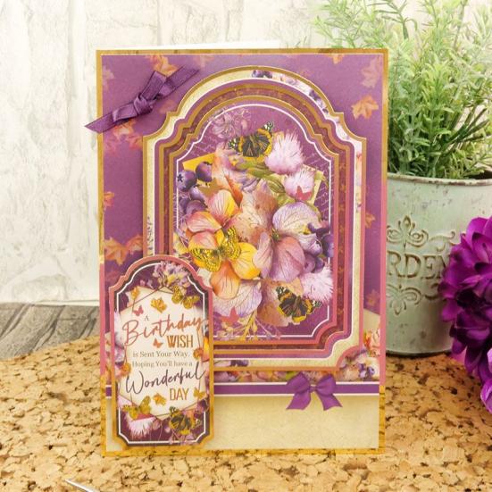 Topper Set Forever Florals Autumn Days - Purple Posies