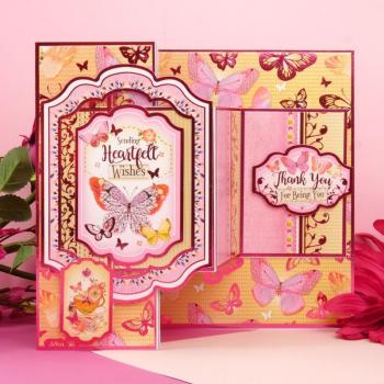 Designpapier Cardstock Butterfly Blush DIN A4