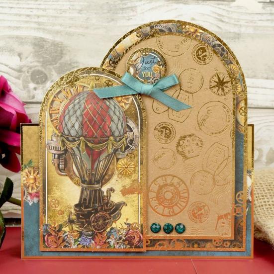 Clockwork Emporium Foiled Kraft Card DIN A4