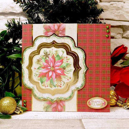 Forever Florals Poinsettia Deluxe Craft Pad