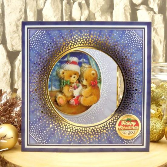 Decoupage Card Kit "Festive Friends" von Hunkydory UK