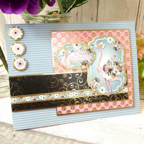 Designpapier Cardstock Floral Elegance DIN A4