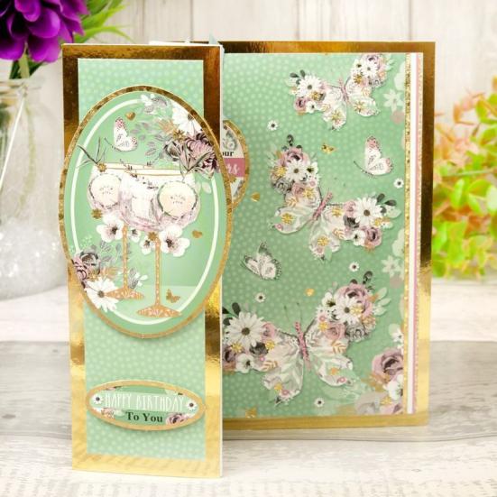 Topper-Set Floral Elegance Flutterbye Wishes