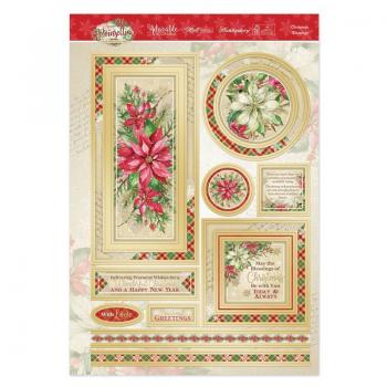 Kartenset Poinsettia Christmas Blessings Topper Set