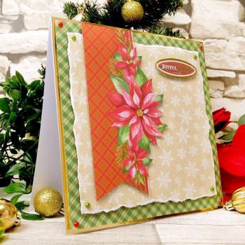 Paper Pad Forever Florals Poinsettia 8x8