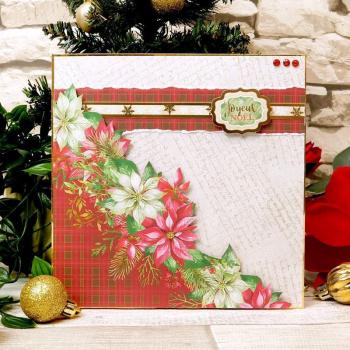 Paper Pad Forever Florals Poinsettia 8x8