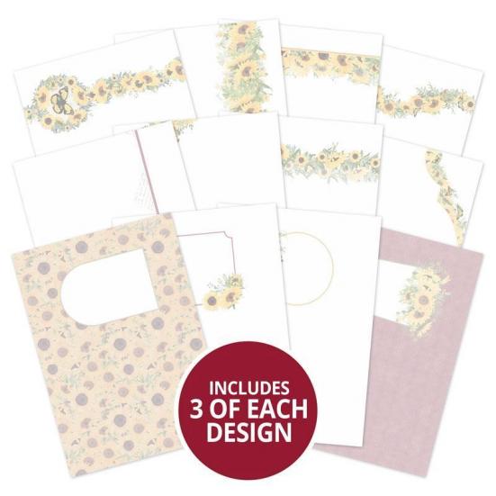 Card Inserts Forever Florals Sunflower DIN A4