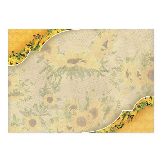 Topper Set Forever Florals Sunflower Sunshine