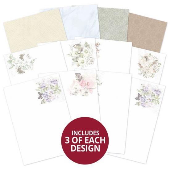 Card Inserts Forever Florals Heavenly Winter DIN A4