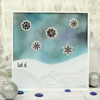 Let it Snow Snowflake Die-Cuts Adorable Scorable