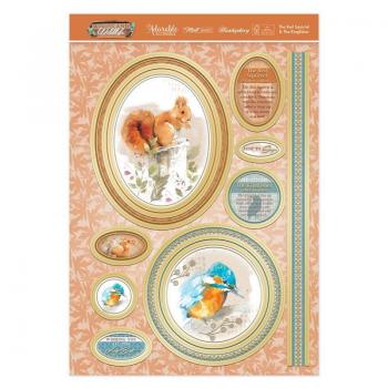 Topper Set Woodland Wildlife Red Squirrel & Kingfisher