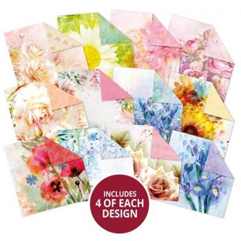 Paper Pad Paintdrop Florals 6x6 Designpapier