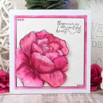 For the Love of Stamps Peony Promise