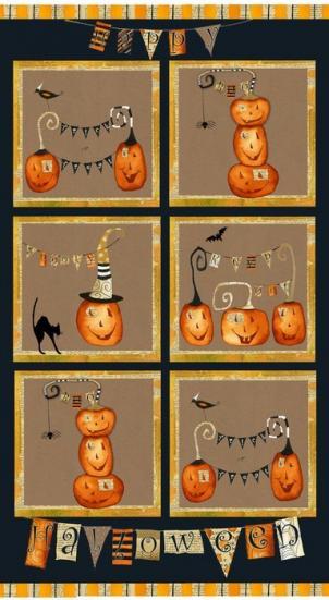 Cheeky Pumpkins 01 Panel Patchworkstoff