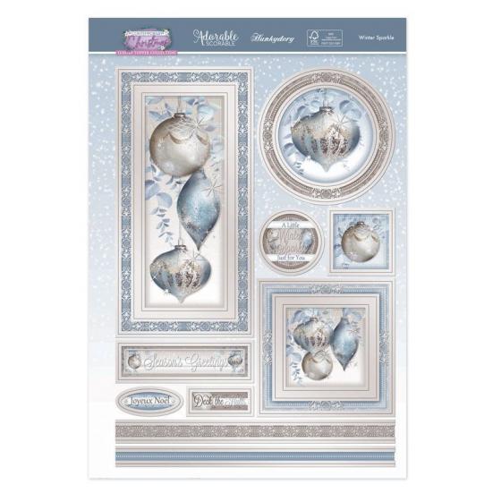 Topper-Set Contemporary Christmas Winter Sparkle