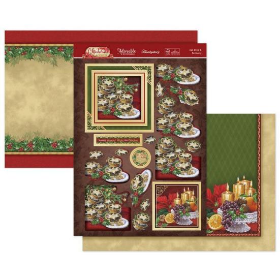Topper-Set Christmas Classics Eat, Drink & Be Merry