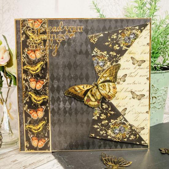 Designpapier Butterfly Royale & Delightful Diamonds