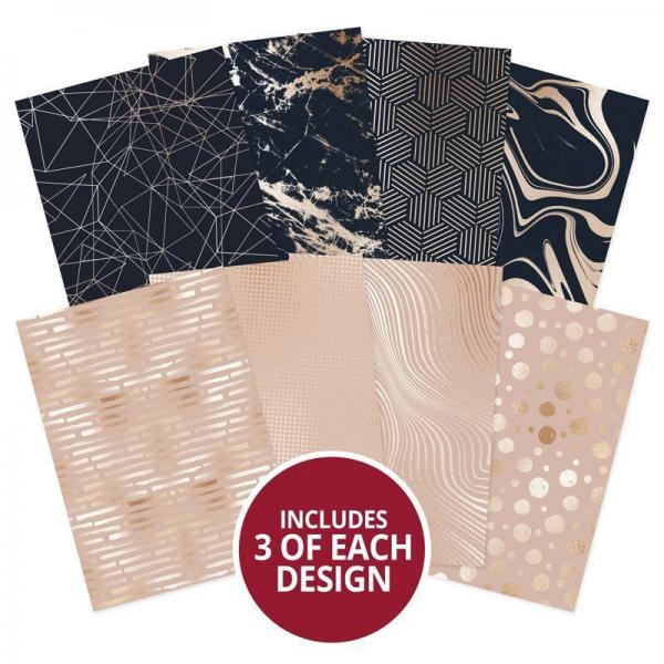 Adorable Scorable Pattern Pack I Rose Gold & Black