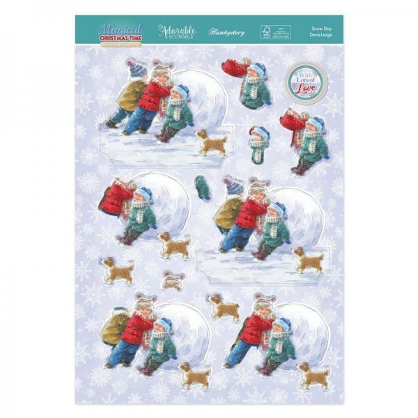 Magical Christmas Time Snow Day Deco-Large