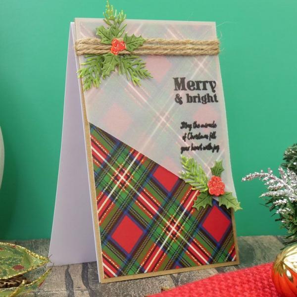 Designpapier Adorable Pattern Pack V Festive Tartan