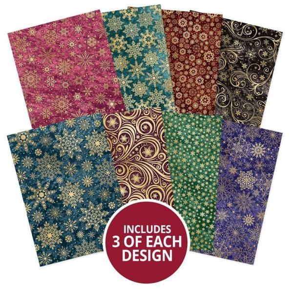 Designpapier Adorable Pattern Pack V Snowflakes Splendour