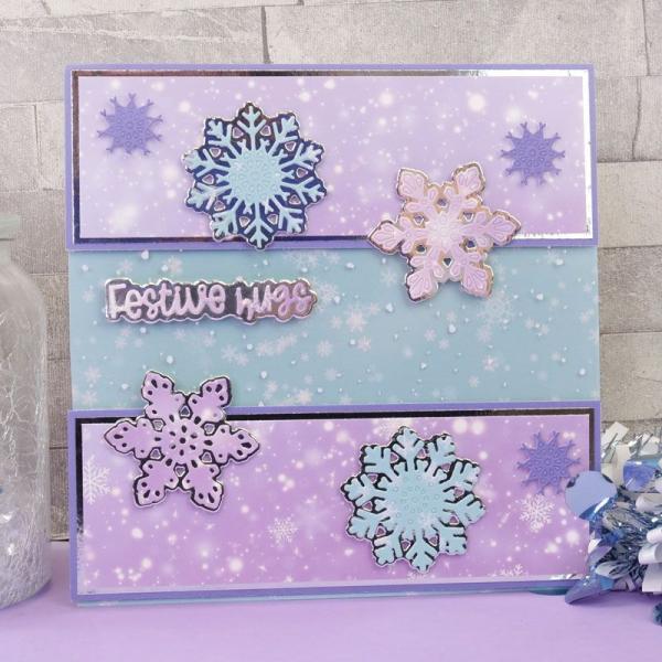 Designpapier Adorable Pattern Pack V Sparkling Snowfall