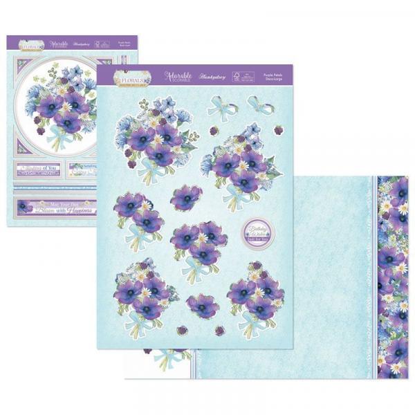 Flourishing Florals Deco Large Purple  Petals