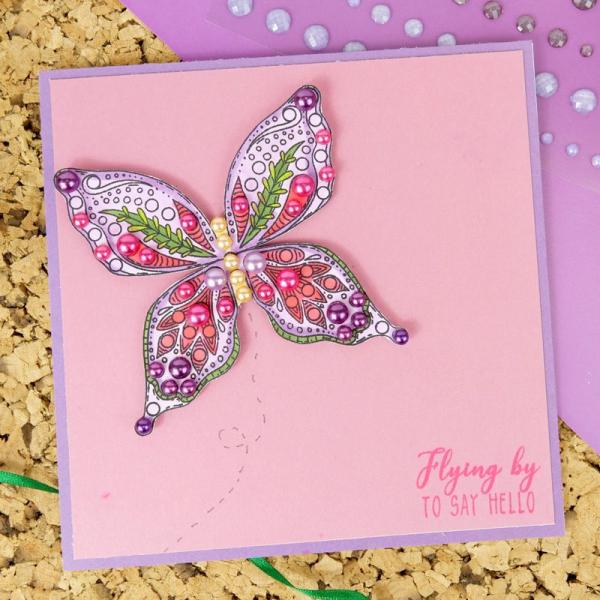 Motivstempel Moonlit Moments Gemstone Butterfly Sparkle