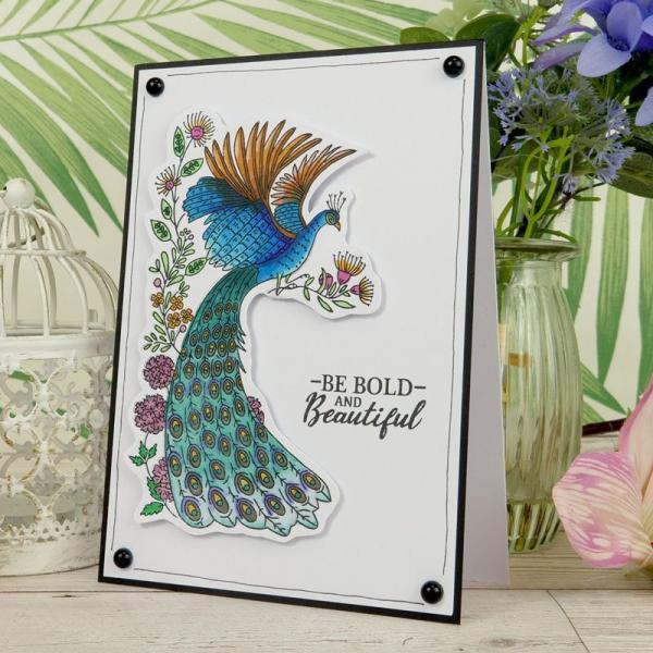 Stempelset Eastern Wishes Peacock Promise