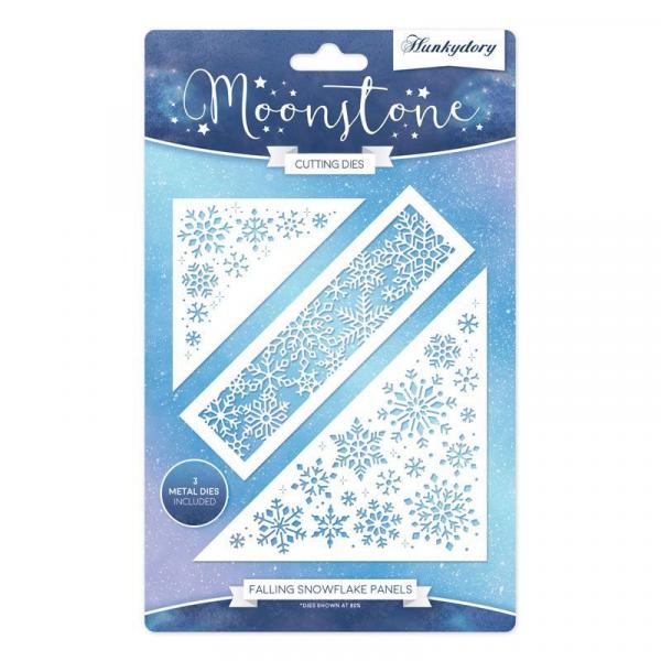 Moonstone Cutting Dies Falling Snowflake Panels