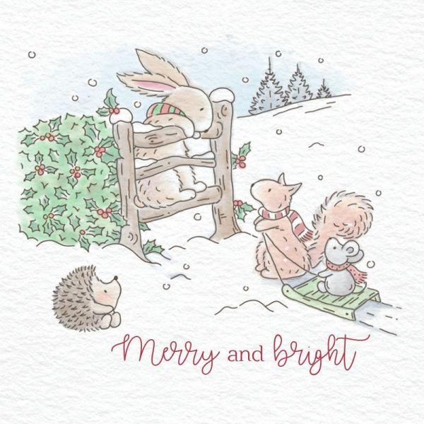 Stempelset Clear Stamps Want to go Sledging